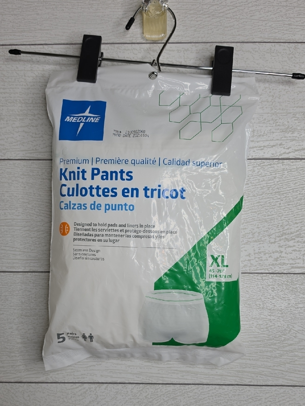 Medline Knit Pants in White - XL